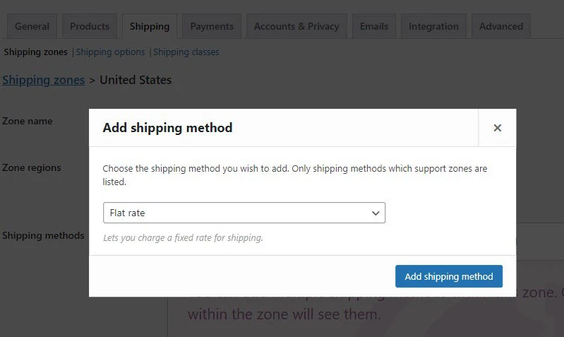 woocommerce how to add flat rate shipping price