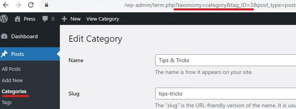 where to find category ID or tag ID in WordPress (any taxonomy ID)